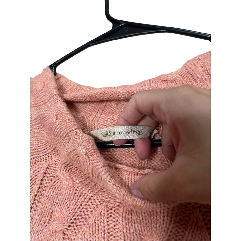 Soft Surroundings Pink Knit Sweater Dress Size 1X - Picture 6 of 8